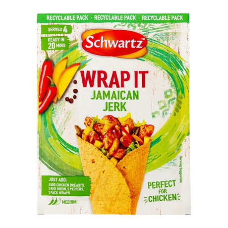 Schwartz Wrap It Jamaican Jerk 30G | Poundstretcher 347017
