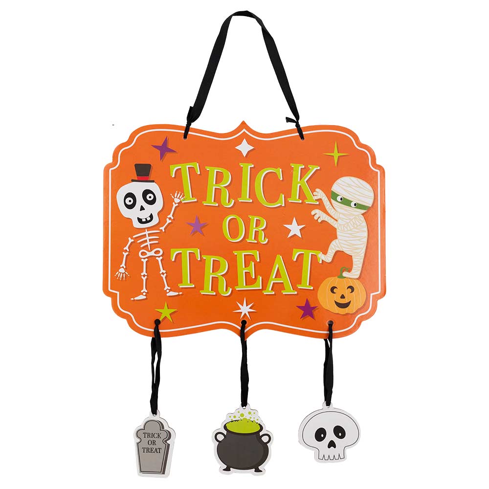 Happy Halloween Hanging Welcome Sign