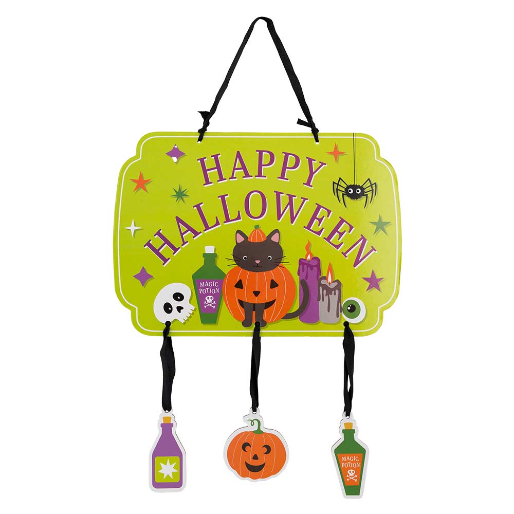 Happy Halloween Hanging Welcome Sign