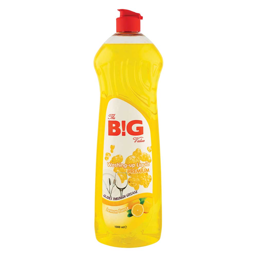The Big Value Washing Up Liquid 1 Litre - Lemon