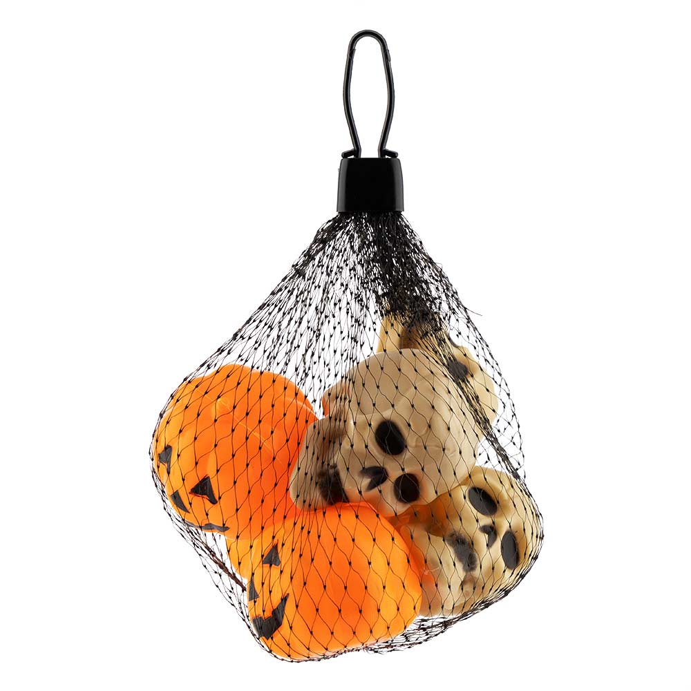Pumpkin & Skull Table Decorations 6 Pack