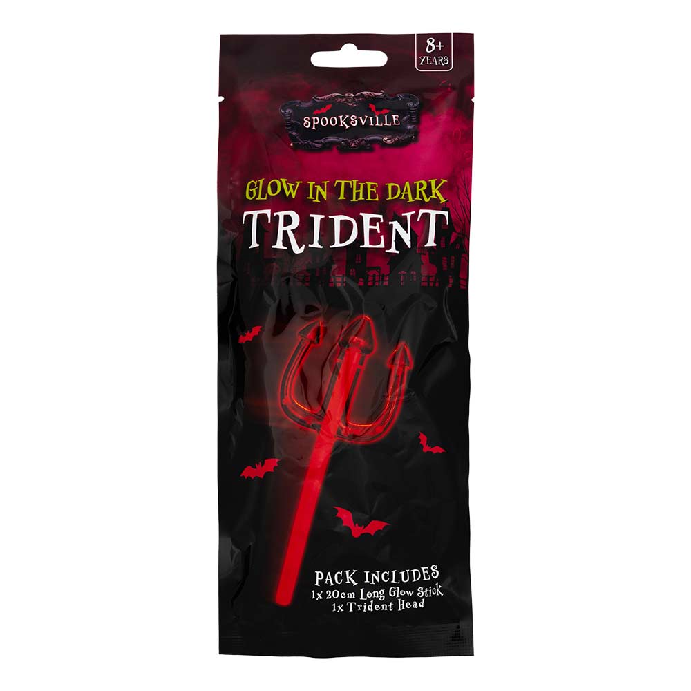 Red Glow Trident - 20cm