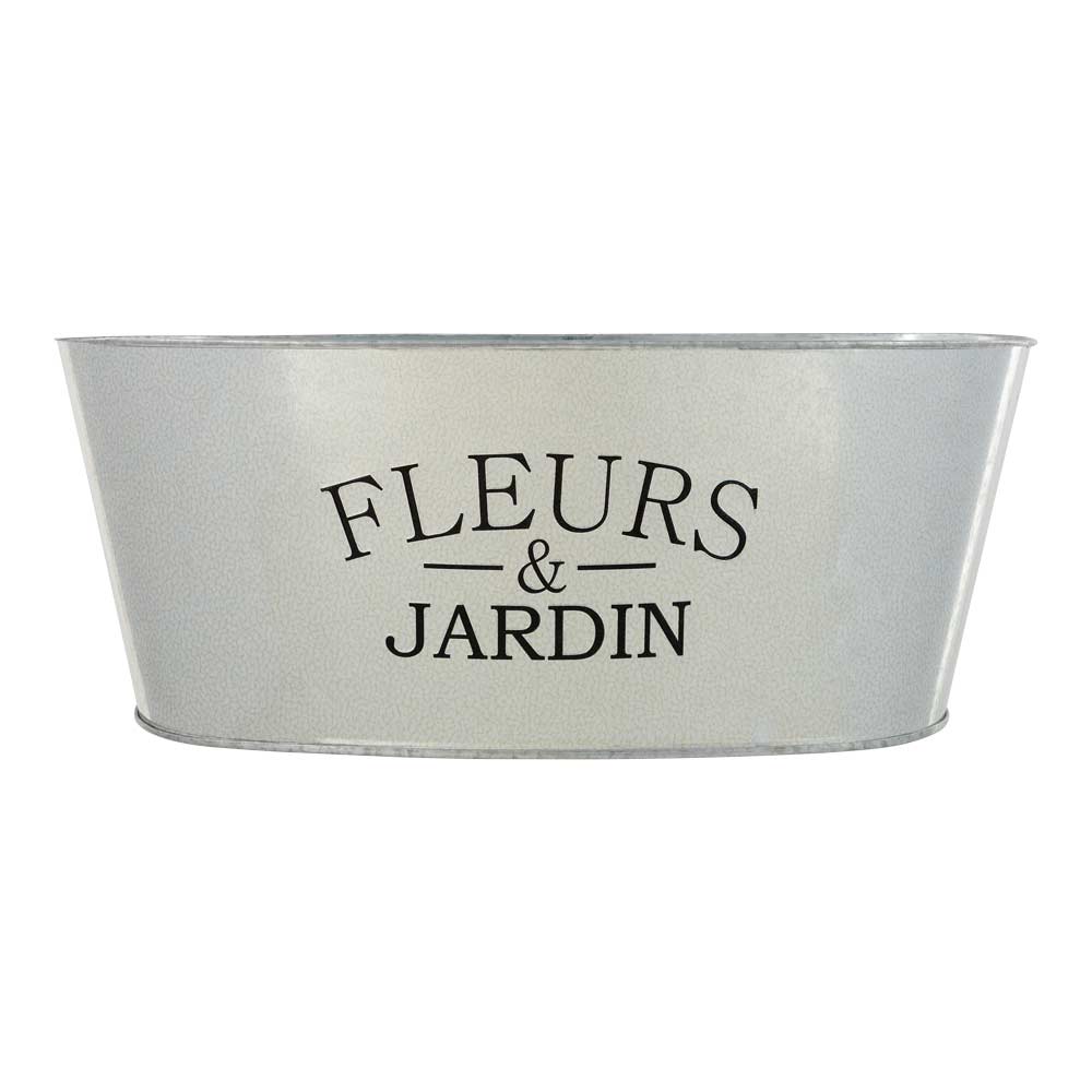 Metal Planter Fleurs & Jardin
