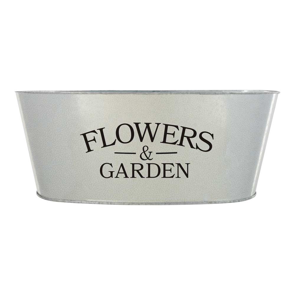 Metal Planter Flowers & Garden