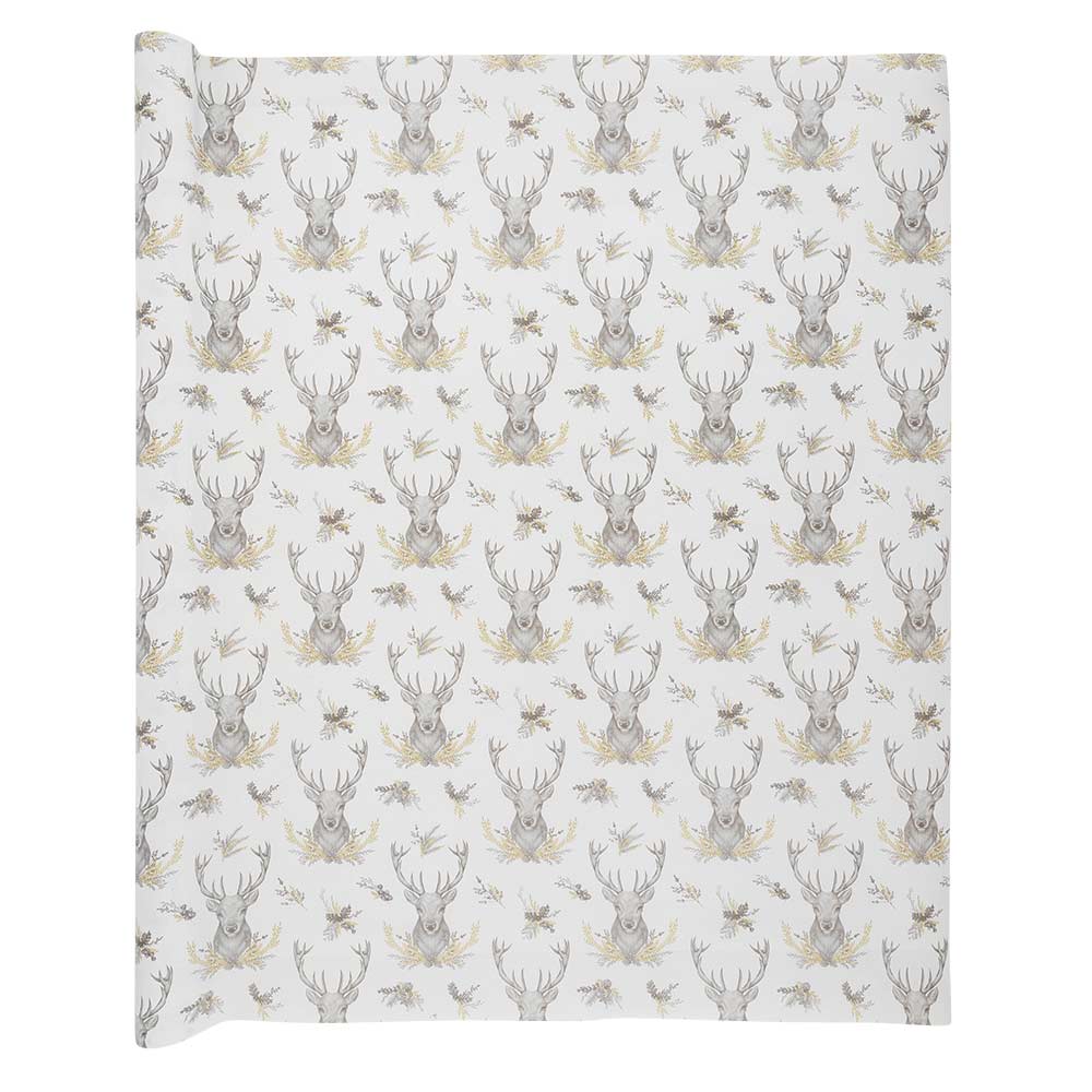 Christmas Gift Wrap Gold & Silver Design 10 Metres