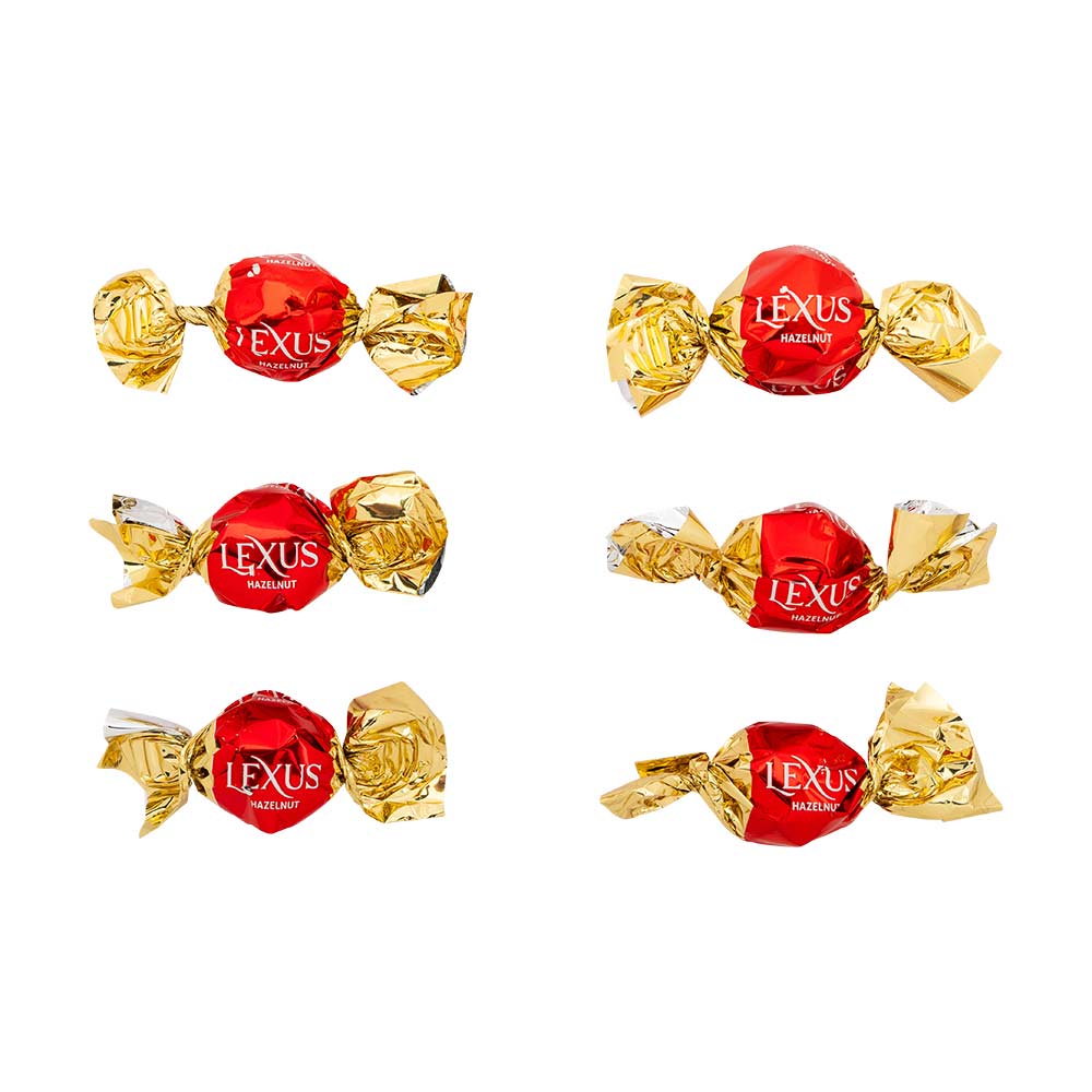 Lexus Festive Box Milk Chocolate Flavoured Shell With Hazelnut Filling 120g
