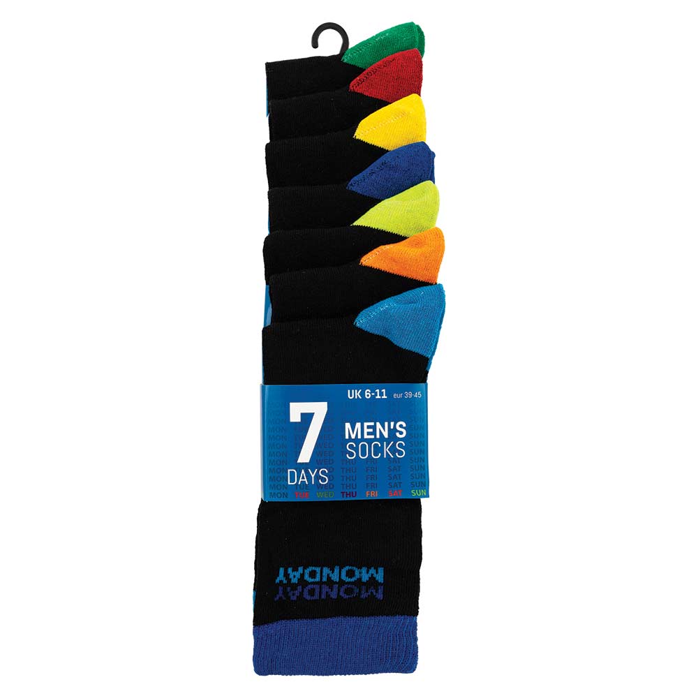 BALENCIAGA 7 Days Of The Week Socks 7足 Men's Day of the Week Socks 7 Pack | Poundstretcher