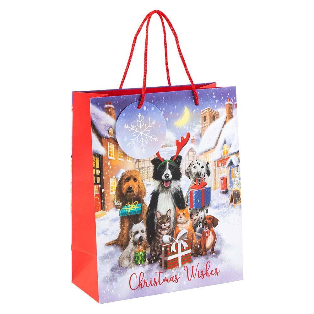 Christmas Pets Gift Bag Medium