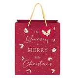 Merry Christmas Tartan Gift Bag Medium