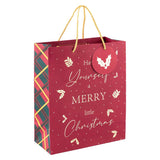 Merry Christmas Tartan Gift Bag Medium