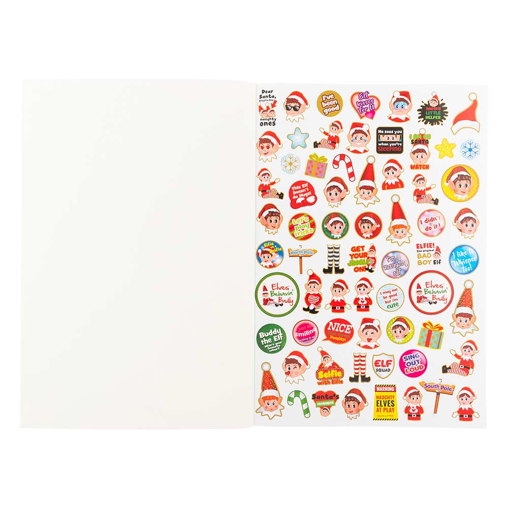 Naughty Elf Colouring Book & Sticker Sheet