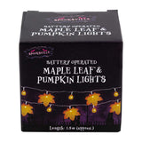 Maple Leaf & Pumpkin String Lights 1.5m