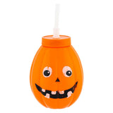 Halloween Drinks Bottle With Straw