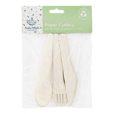 Paper Cutlery Set 24 Pack