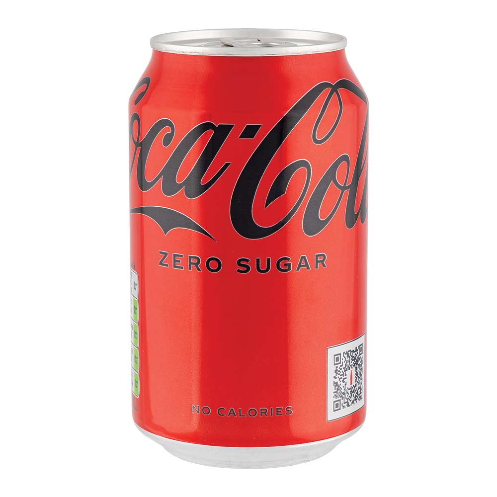 Coca Cola Soft Drink Can Zero Sugar 330ml x 4 Pack