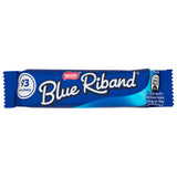 Blue riband bar on a white background