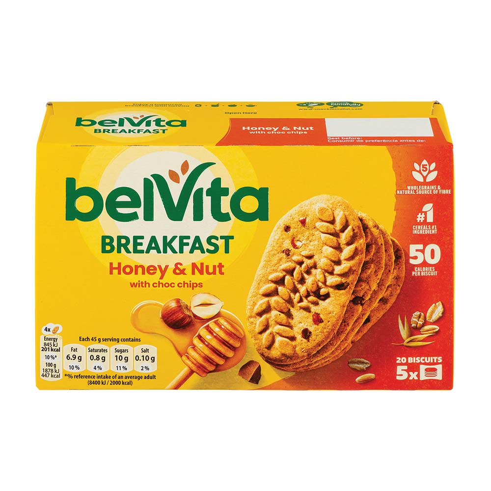 Belvita Breakfast Biscuits Honey & Nut 225g