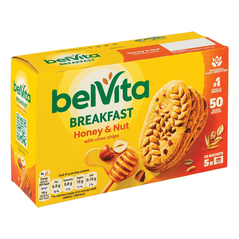 Belvita Breakfast Biscuits Honey & Nut 225g
