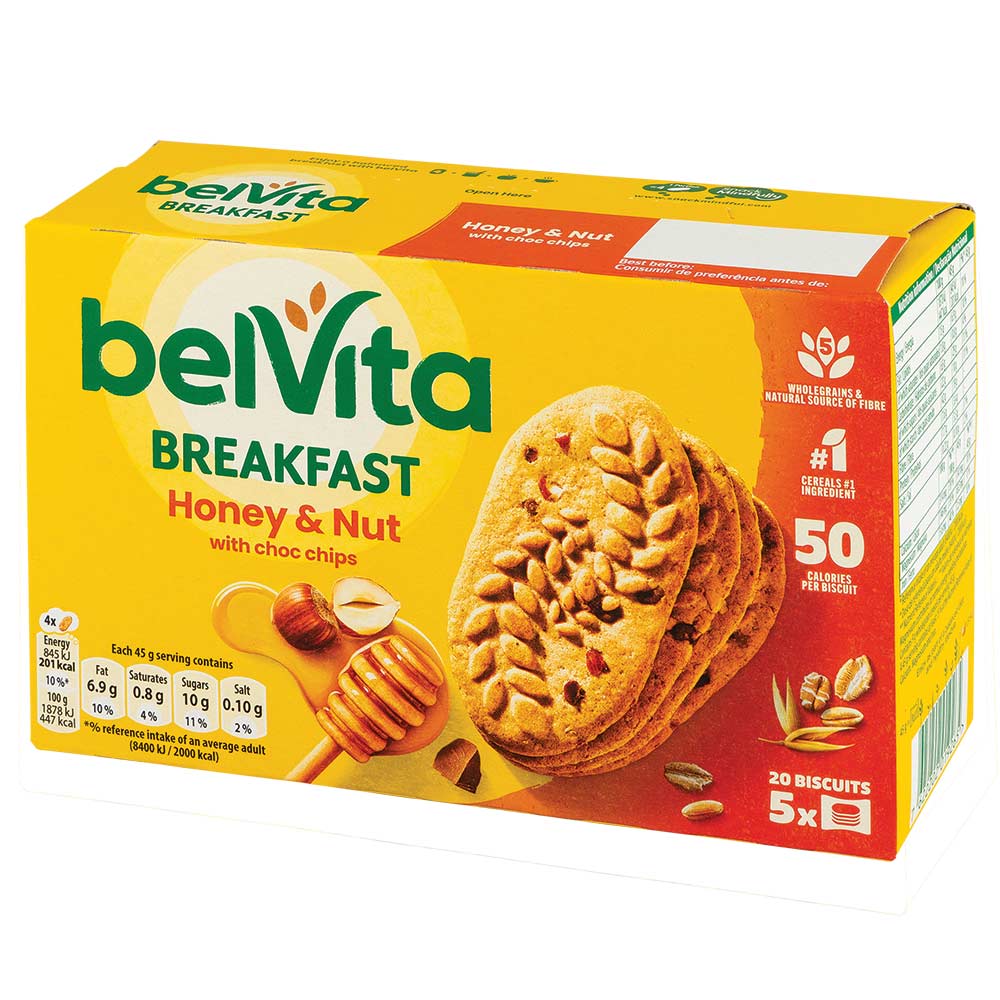 Belvita Breakfast Biscuits Honey & Nut 225g
