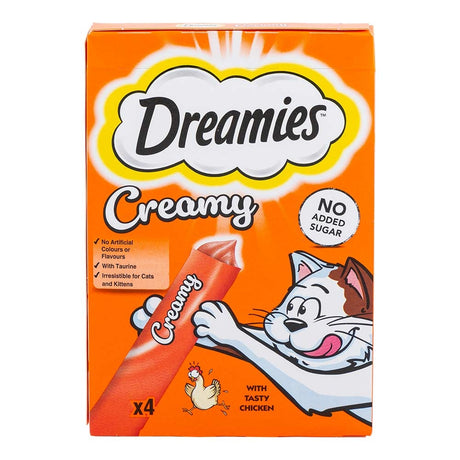 Dreamies Creamy Cat Treats With Chicken 40G | Poundstretcher & Pet Hut 511443