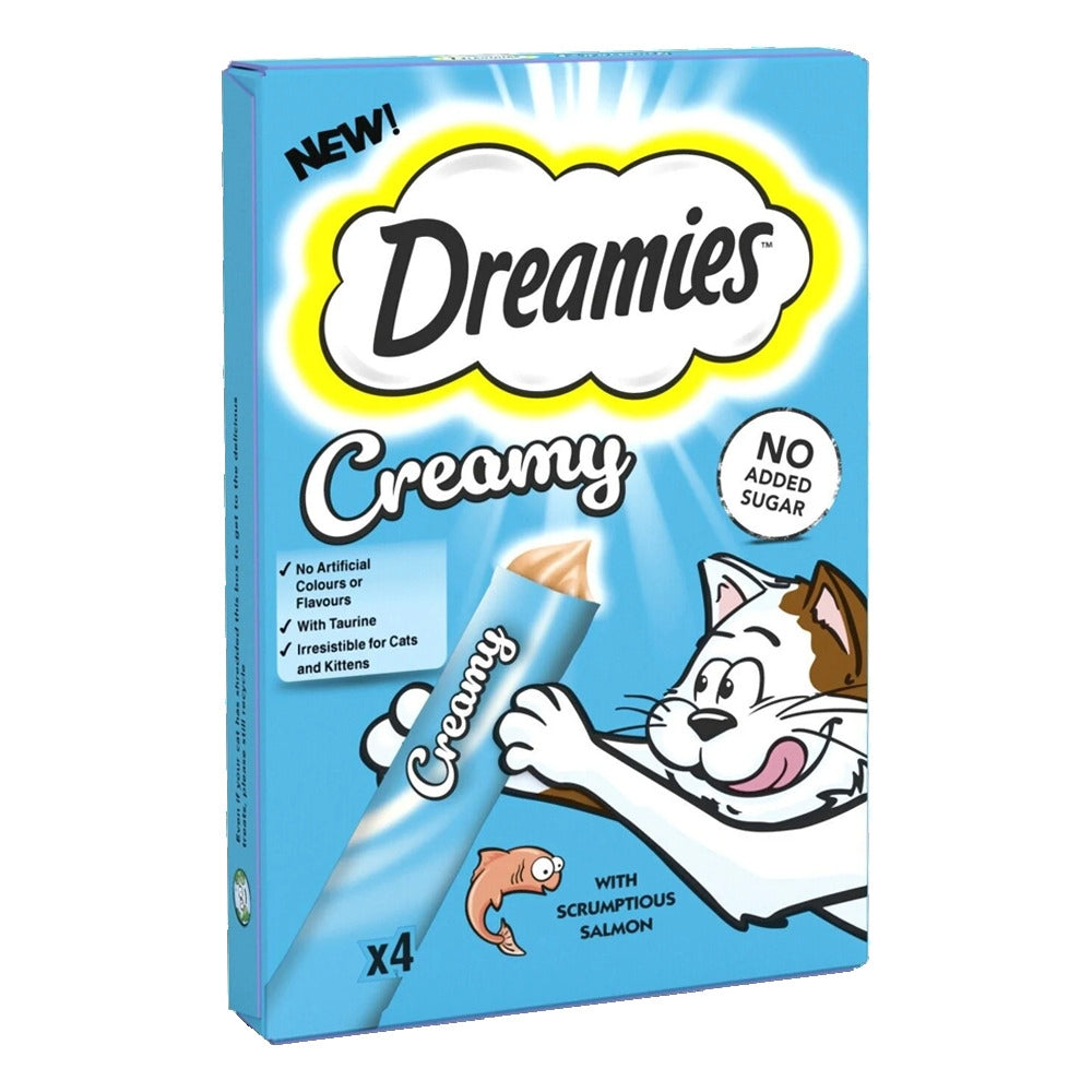 Dreamies Creamy Cat Treats With Salmon 4Og 511445