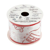 Christmas Decorative Ribbon With Wired Edges 5cm x 1.8 Metres