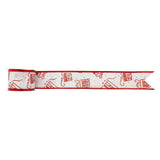 Christmas Decorative Ribbon With Wired Edges 5cm x 1.8 Metres
