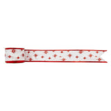 Christmas Decorative Ribbon With Wired Edges 5cm x 1.8 Metres