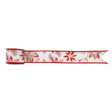Christmas Decorative Ribbon With Wired Edges 5cm x 1.8 Metres