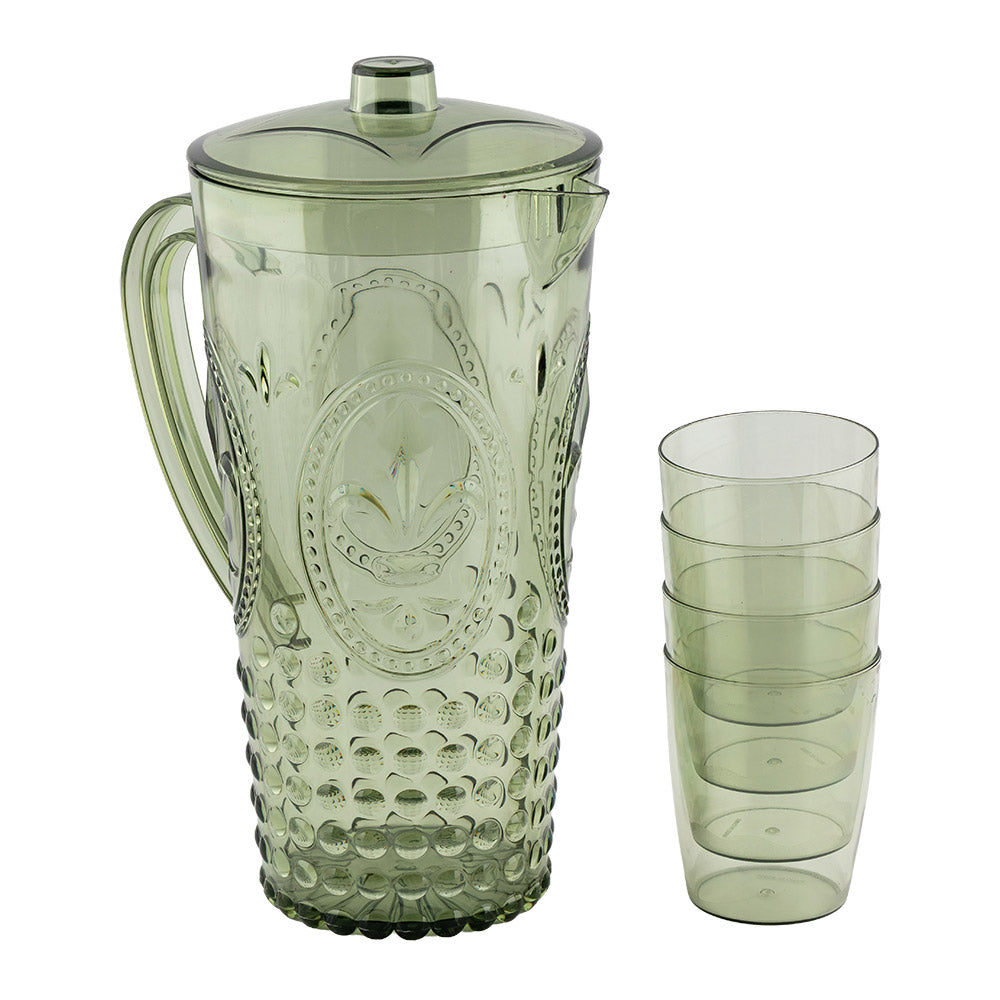 Outdoor Plastic Jug and Tumblers