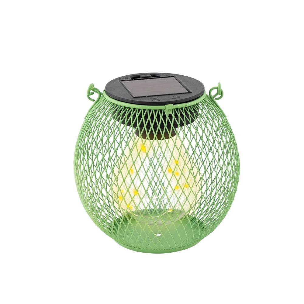 Light Green Mesh Solar Lantern | Poundstretcher 513002-lightgreen