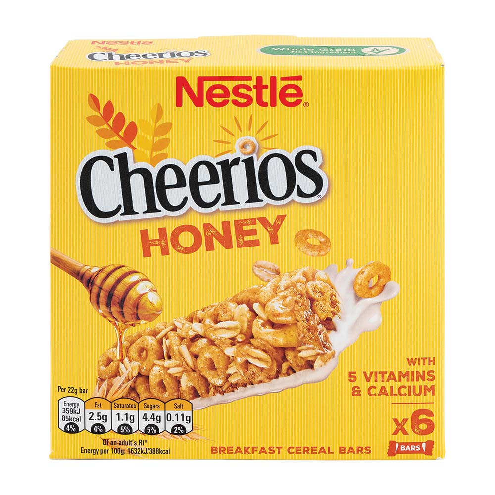 Nestle Breakfast Cereal Bars Cheerios Honey 22g x 6 Pack