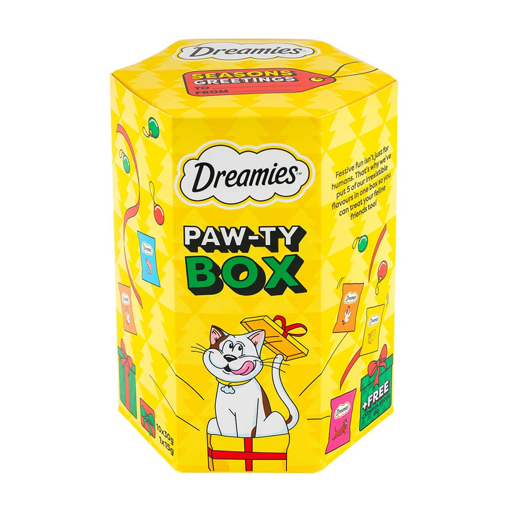 Dreamies Paw-ty Cat Treats Gift Box