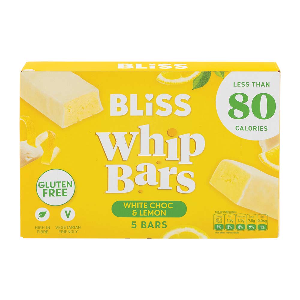 Bliss Whip Bars White Chocolate & Lemon 20g x 5 Pack