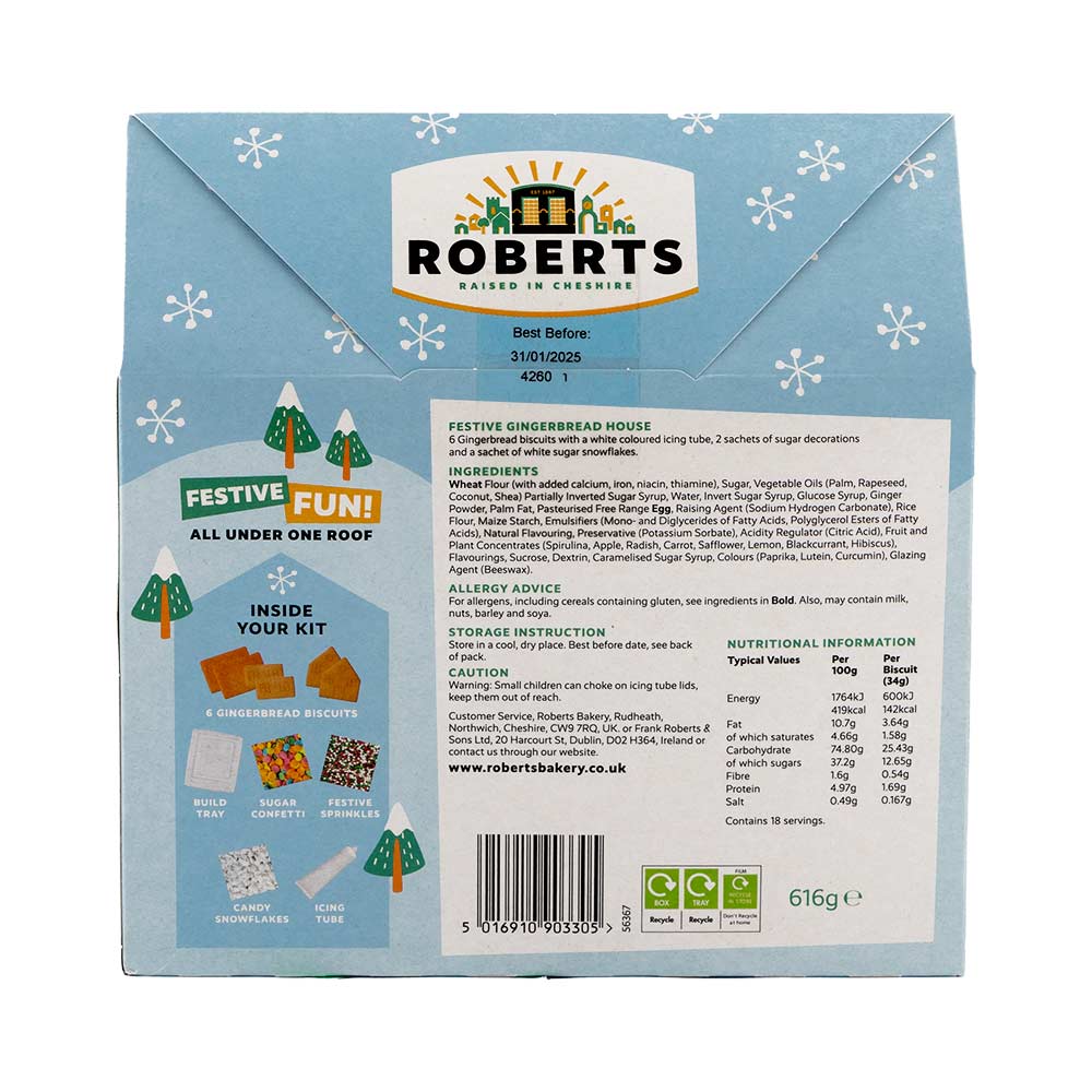Roberts Build Your Own Gingerbread House Treat 616g