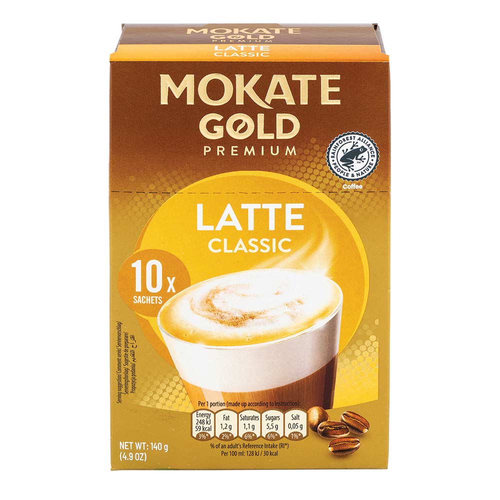 Mokate Gold Premium Latte Sachets 14g x 10 Pack