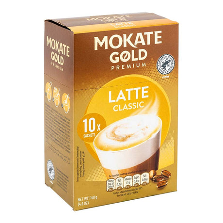Mokate Gold Premium Latte 10 X 14G Sachets | Poundstretcher  529361