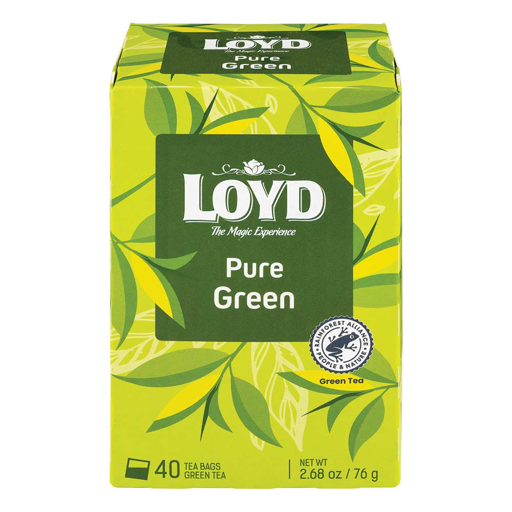 Loyd Tea Bags Pure Green Tea 76g 40 Tea Bags | Poundstretcher