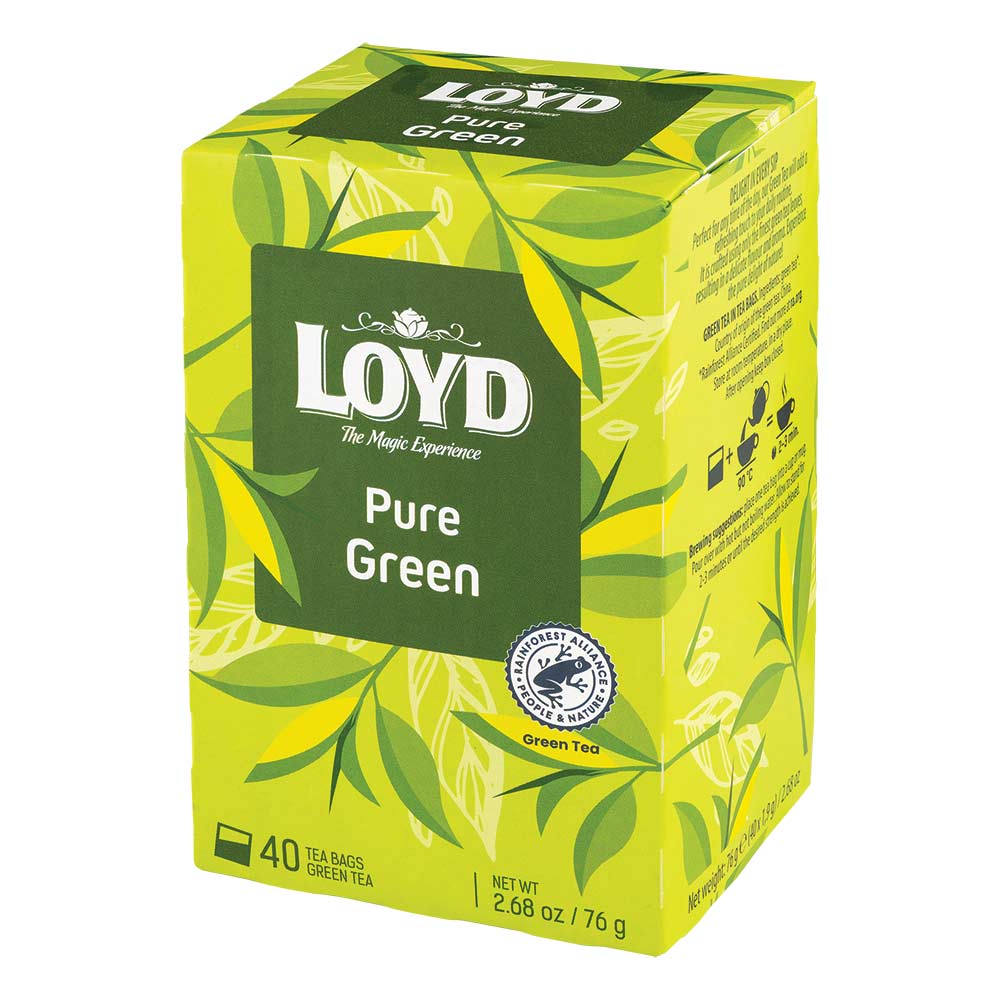 Loyd Tea Bags Pure Green Tea 40 Tea Bags