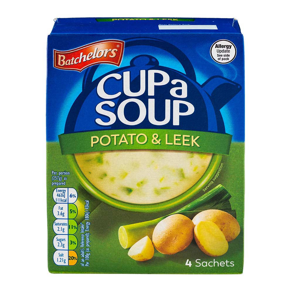 Batchelors Cup a Soup Potato & Leek 4 Pack 104g