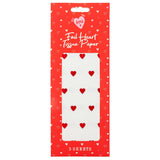 Foil Heart Tissue Paper 3pk