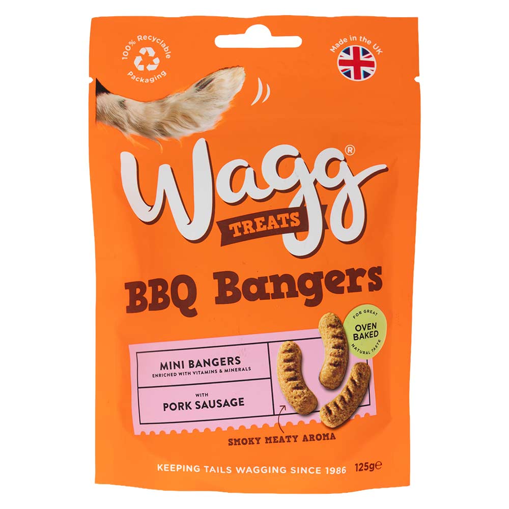 Wagg BBQ Bangers Dog Treats 125g