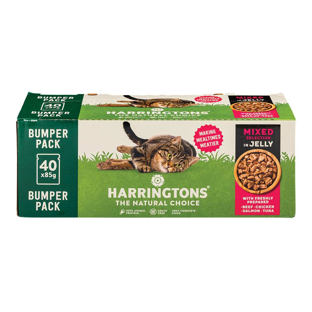 Harringtons Natural Choice Mixed Selection In Jelly Wet Cat Food 85g x 40 Pack