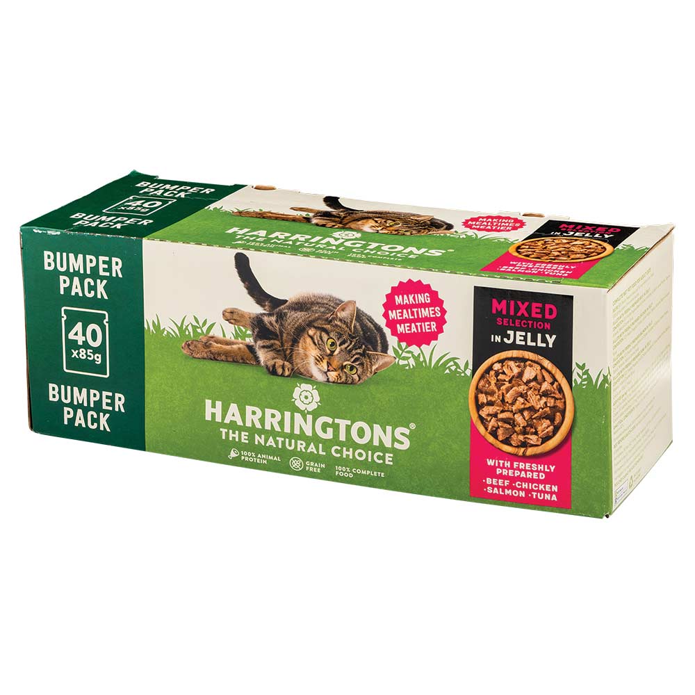 Harringtons Natural Choice Mixed Selection In Jelly Wet Cat Food 85g x 40 Pack