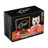 Cesar Selection In Sauce Adult Wet Dog Food Pouches 100g x 12 Pack