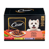 Cesar Deliciously Fresh Dog Pouches Favourites In Sauce 12 X 100G | Poundstretcher  536261