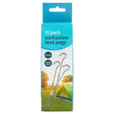 Corkscrew Tent Pegs 10 Pack