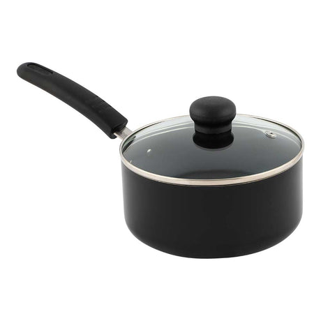 Non-Stick Saucepan With Lid 18Cm | Poundstretcher  537421