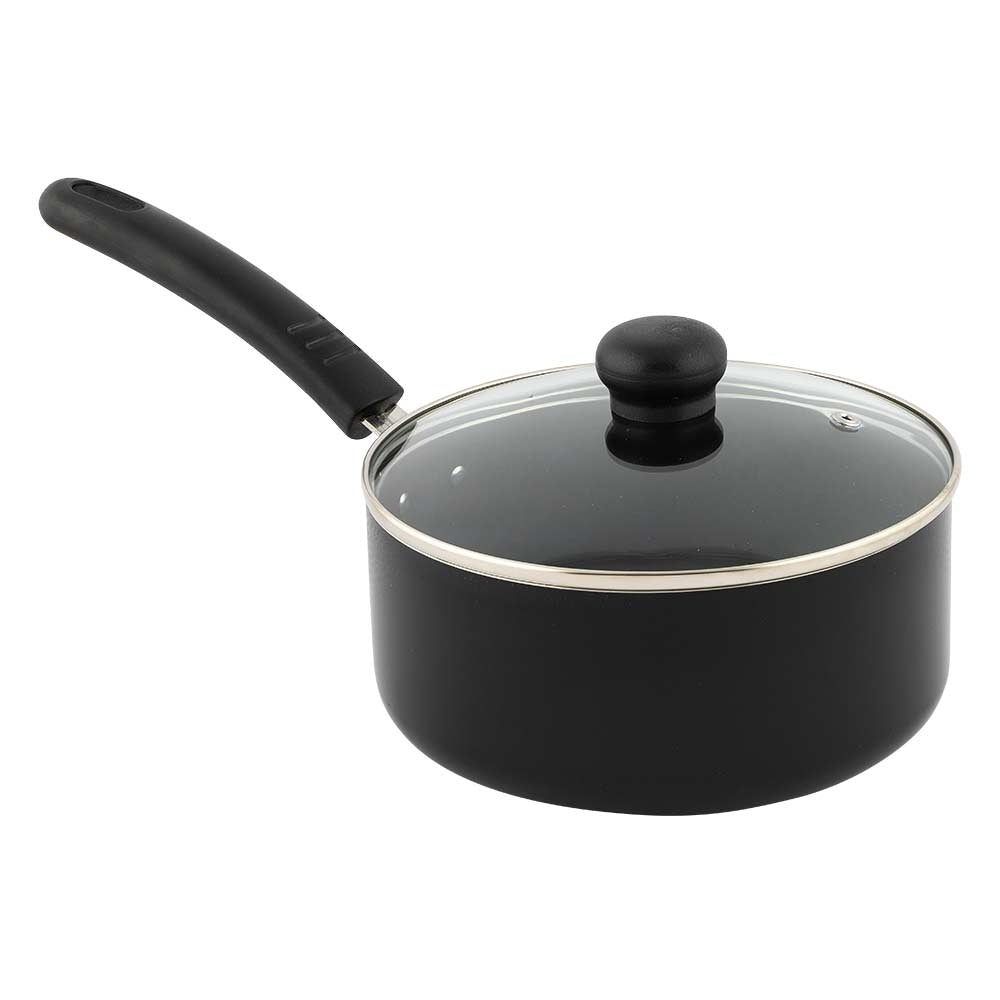 Non-Stick Saucepan With Lid 20Cm | Poundstretcher  537441