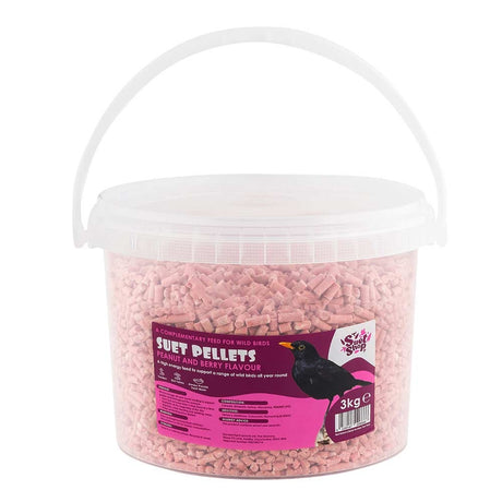 Suet Shop Wild Bird Suet Pellets Peanut And Berry Flavour 3Kg | Poundstretcher  538501